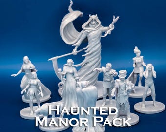 Coleção de Monstros da Mansão Assombrada | Conjunto Inicial com 10 Miniaturas - Escala 28 mm D&D D&D Miniaturas de Mesa - Lote