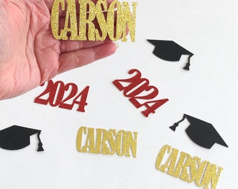 2024 Custom Personalized Grad Confetti/Personalized Graduation Party Decor/Name Grad Party Decor/Grad Party decor/Grad Table scatter