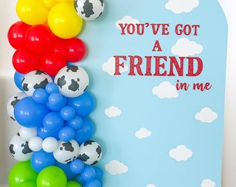 Toy Story Balloon Garland, Jessie Toy Story Balloons, Birthday Party Decorations, Balloon Arch Kit, Custom Balloons, Backdrop