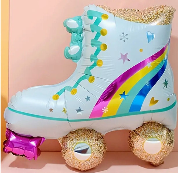 Large Roller Skate Balloon 30 inch Foil Balloon 80s party Disco Party Bridal Shower 60s rad Party Retro Birthday Party