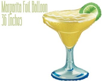 Margarita Balloon 36 inches,Margs and Matrimony Bachlorette Decor, Cocktail Balloon,Tropical bach party, Fiesta party balloon, Girls weekend