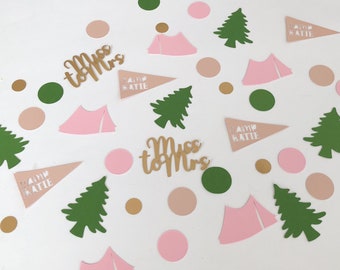 Camp Bach, Bachlorette Camping Confetti, Glamping Party Decor, Bridal Camping Party, Camping Confetti, Camping Birthday Party, Miss to Mrs