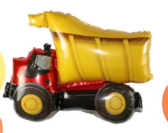 Construction Truck Foil Balloon| Little Digger Party| Transportation Party Decor | Big Dig Party| Construction Party Decor