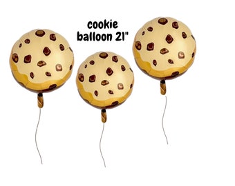 Chocolate Chip Cookie Balloon 21"/ 1st Birthday Milk and Cookie Decor/ Sweet One Birthday/one sweet year,one tough cookie/Milk cookie