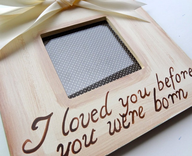 Picture Frame Ultrasound Sonogram Custom Painted Boutique Baby Image 0