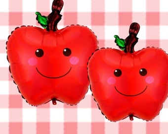 Apple Fall Balloon Decor, Apple of Our Eye Birthday, Apple Birthday Balloon, Farmers market apple  balloon