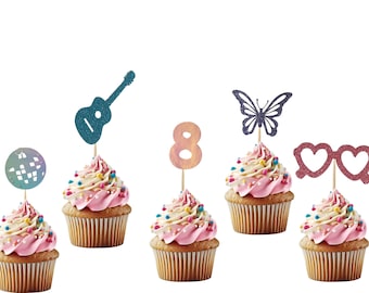 Birthday Era Cupcake Toppers,In my Birthday Era, Custom Birthday Era, Friendship cupcake topper,Disco Party Decor, Era Year