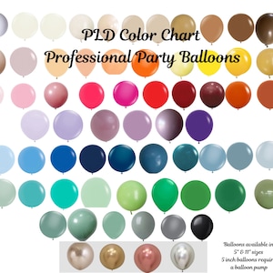 Premium Party Balloons, CHOOSE Your Color and Sizes, Matte and Chrome Birthday Party Balloons, Bridal Shower or Baby Shower Balloons