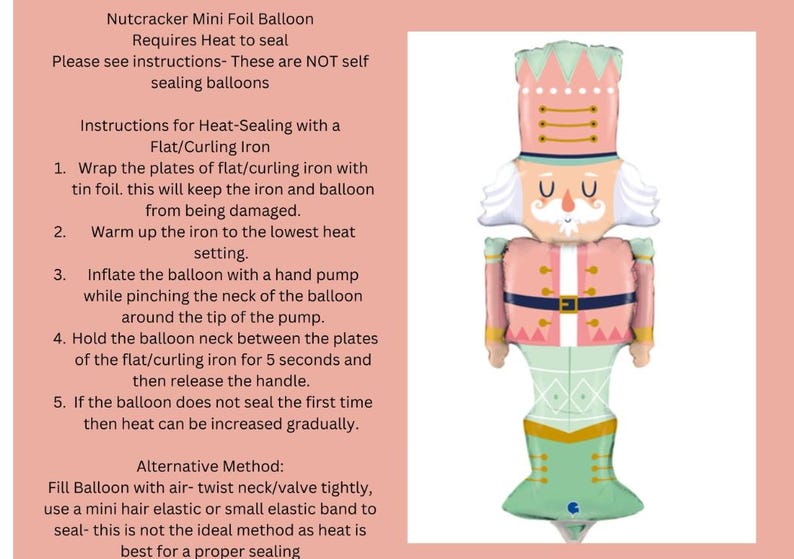 5 Feet Pastel Nutcracker Balloon Garland, Nutcracker Balloons ...