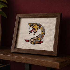 Korsstygnsmönster för tatuering Copperhead Snake PDF | Amerikansk traditionell flashdesign