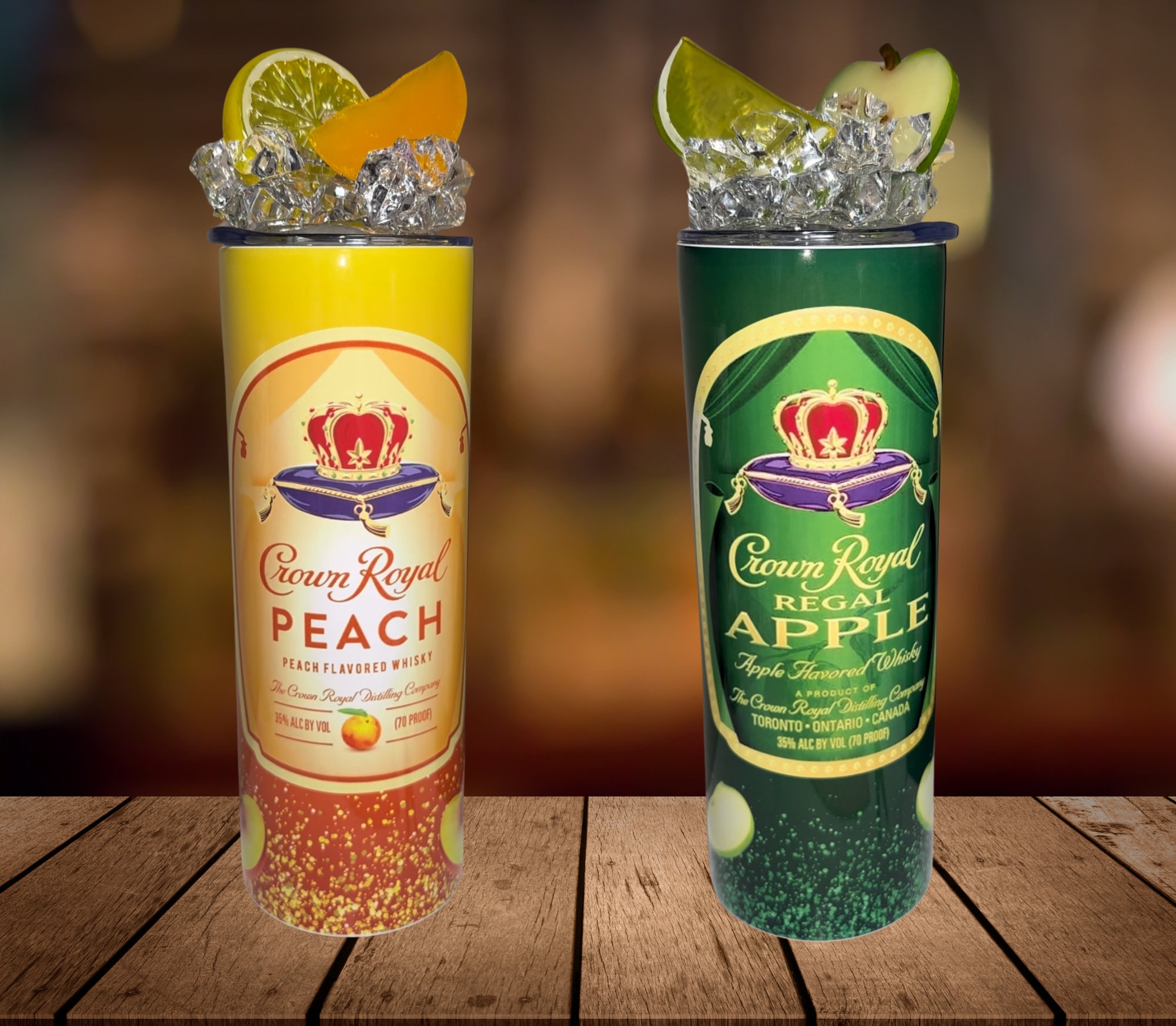 Crown Royal Inspired 20oz Skinny Tumblers
