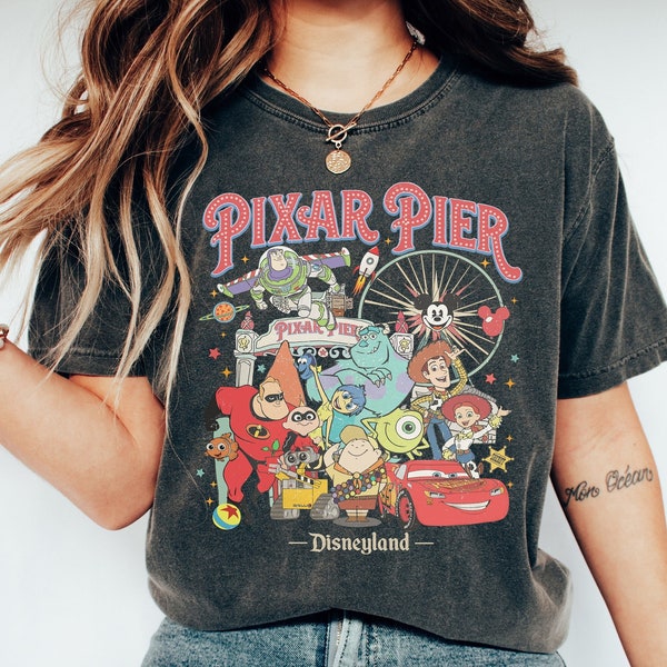 Disneyland Shirt, Disneyland Pixar Fest 2024 Shirt, Meet me at Pixar Pier Disney Pixar Characters, Disneyland Trip Shirt, Disney Trip Shirts