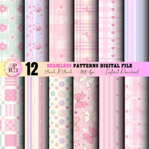 SHABBY CHIC Pattern, Seamless Digital Pattern, Pink Pattern, Vintage Floral Pattern, DIY Paper Fabric Cards, Textile Printing,Commercial Use