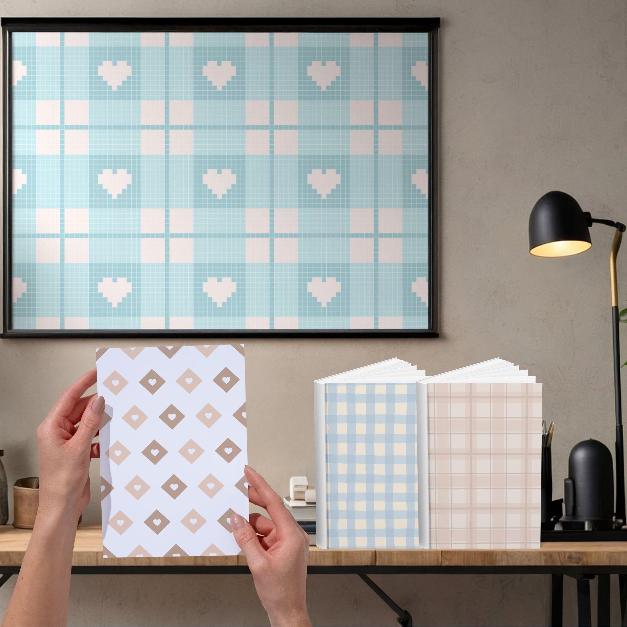 Pastel Gingham Digital Paper Pack | Cottagecore Plaid Patterns (PNG ...