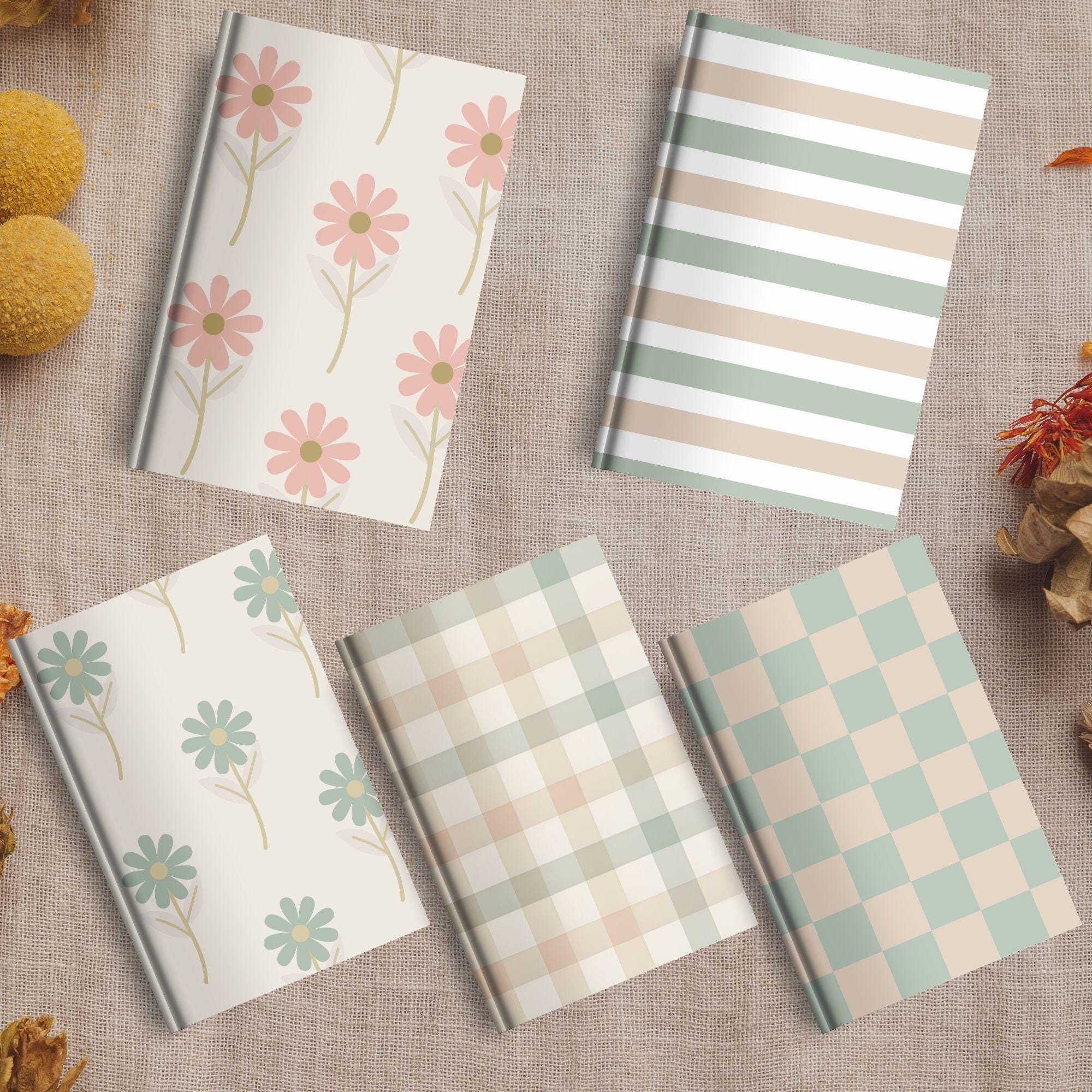 Boho Floral Digital Paper Pack, Seamless Patterns (PNG Format) - Etsy