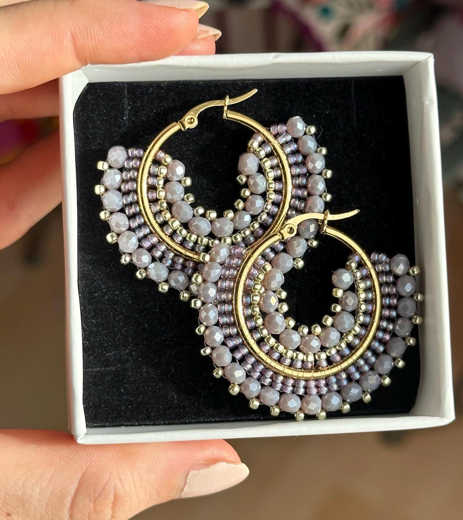 Pendientes De Perlas Y Amatistas | Joyeros Cabranes