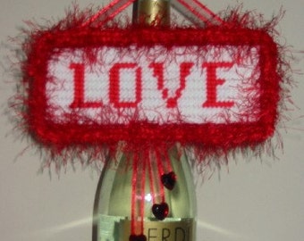 Love Hanging for Wine Bottle, Door or Wall Hanging