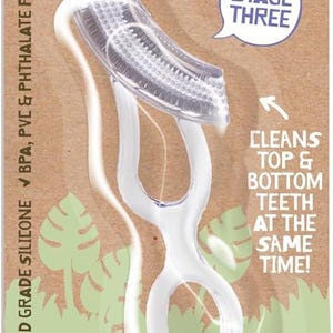 Brosse Dents & Gencives Silicone – Brosse Enfant 2-5 Ans, Double Face, Silicone Médical