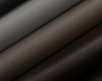 Durable Vegan Leather Fabric, 55" Wide, Eco Faux Leather for Upholstery
