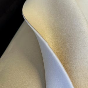 Suede Headliner Fabric with 4mm Foam Backing, Auto Upholstery, 60&quot; Wide, Sold by the Yard, Faux Suede, Alcantara-style, Backed Foam Spacer