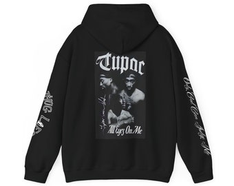 Tupac Hoodie | All Eyez On Me Hoodie | 2PAC Black Hoodie | Tupac Gift | Music Gift