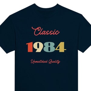 Personalised Birth Year T-Shirt - Fun 50th 40th 30th Any Year T-Shirt Gift