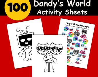 Hojas de actividades de Dandy's World: para colorear, laberintos, veo veo (PDF y JPG)