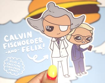 Calvin and Felix Fischoeder | Vinyl Sticker