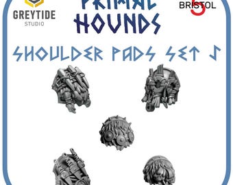 Primal Hounds Set #5 Light - Épaulières Loups Pour Knights - Warhammer 40K - Impression 3D France