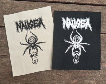 Remendo de lona sobre a extinção da náusea