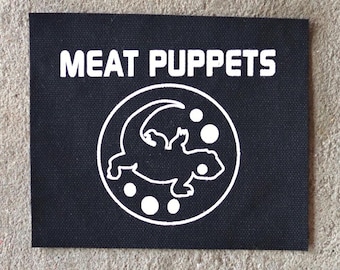 Meat Puppets canvas patch
