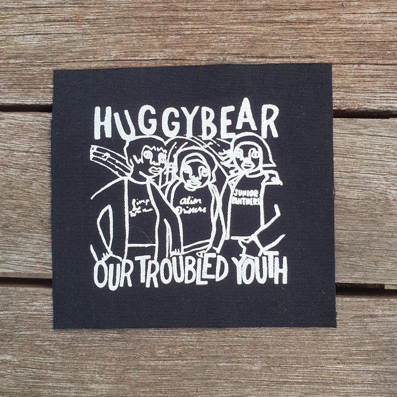 Naszywki Riot Grrrl – Bikini Kill, Bratmobile, Huggy Bear, Heavens to Betsy Huggy Bear