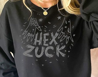Hex Zuck Unisex Sweatshirt - Hex Mark Zuck Hooded Sweatshirt
