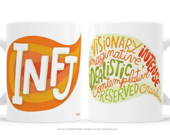 MBTI I'm Introverting Mug INFJ Gift BFF Gift Geekery Sister Mug Mbti Gift Friendship Mug Myers Motivational Inspirational Mug Emotional