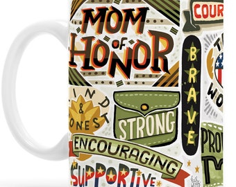 Personalized Military Mom Mug: Veteran Mom Gift