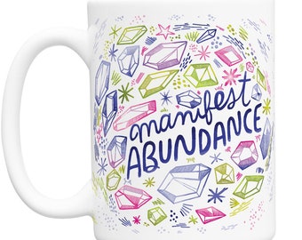 Ley de Abundancia Manifiesta de Atracción Abraham Hicks Regalo de Cristal Taza Hippie Cargador de Energía Temático de Cristal Taza Curativa Taza de Energía