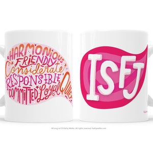 ISFJ Mug, MBTI Mug, Introvert Gift, Personality Mug, Personality Traits, Myers Briggs Gift, Myers Briggs Mug, MBTI Gift, Introverting Mug