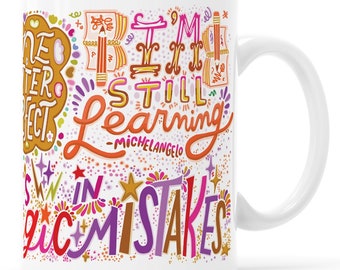 Mug Parfaitement imparfait : cadeau d'encouragement de l'amour-propre