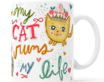 Mother of Cats, Cat Mug, Cat Gifts, Cute Cat Gift, Cat Mom Gift, Cats Gift, Cat Grandma, I Love My Cat, Cat Themed Gift, Funny Cat Mug