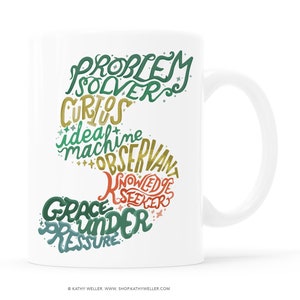 Enneagram 5 The Thinker Number Shaped Personality Traits Mug