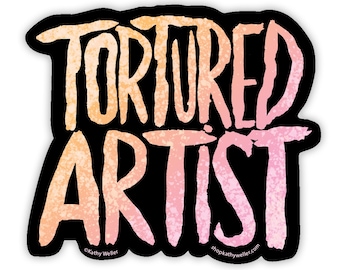 Tortured Artist - Creepy/cute - Soft Grunge - Nu Goth - Creepy Kawaii - Goth sticker - Tortured Artist sticker - Cute Goth - Yami kawaii