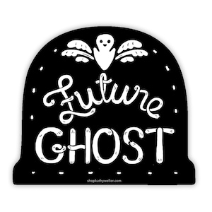 Cute ghost sticker, Cute Goth, Future Ghost sticker, Goth sticker, Ghost sticker decal, Goth sticker, Gravestone sticker, Ghost laptop