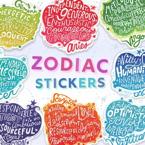 Aries Zodiac Sticker: Hand-Lettered Astrology Vinyl Decal image 7