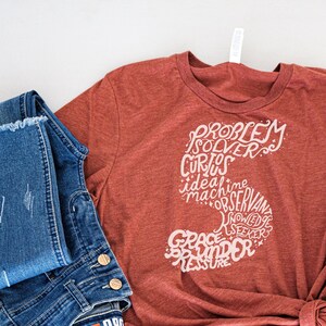 Enneagram 5 Shirt: Hand-Lettered Personality Type Tee