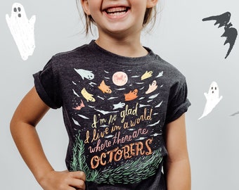 Octobers Kids Tee - Anne of Green Gables  - Octobers Youth shirt - October Kids shirt - Halloween Youth Shirt - Bookish halloween tee