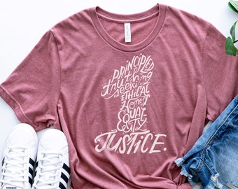 Enneagram 1 Triblend T-Shirt: Hand-Lettered Personality Tee
