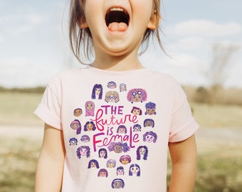 The Future Is Female Toddler, The Future Is Female Kids Shirt, Resist Kids Shirt, Feminist Shirt Kids, Child Feminist Shirt, Kid Feminist