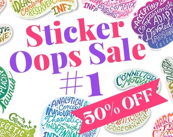 Sticker Oops Sale - Sticker Seconds Sale - Sticker Oopsie Sale