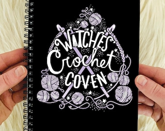 Witch notebook - Crochet Witch - Sew Witch - Crafty Witch - Witch Craft - Crochet Gift - Sewist Gift - Sewing Witch - Crochet Coven