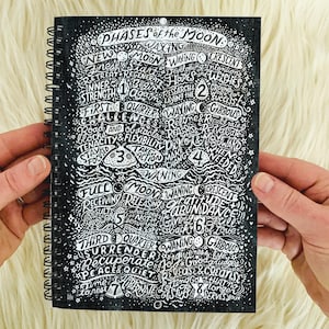 Moon Phases Notebook: Astrology Journal, Moon Tracker